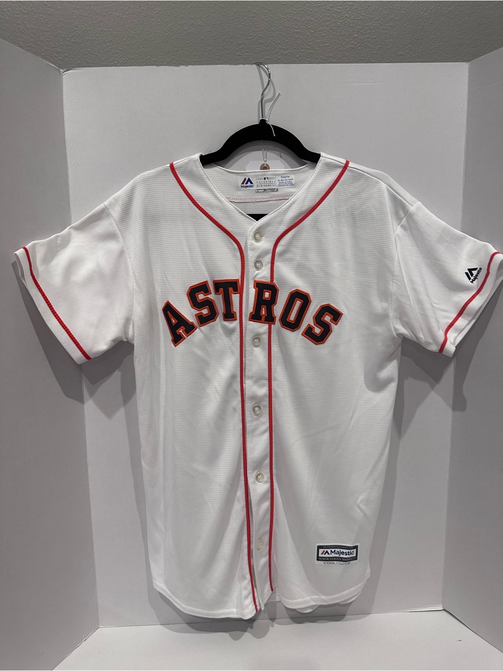 601AW - Houston Texas Astros Jose Altuve #27 Majestic Cool Base Houston Astros
